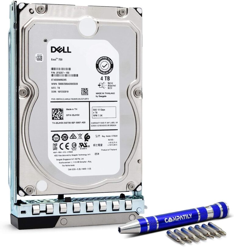 Near Line Computer Dell 4TB 7200RPM Nearline SAS-12Gbps 512N 3.5” Hard Driver - Supreme ...