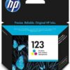 HP 123 Tri-color Original Ink Cartridge