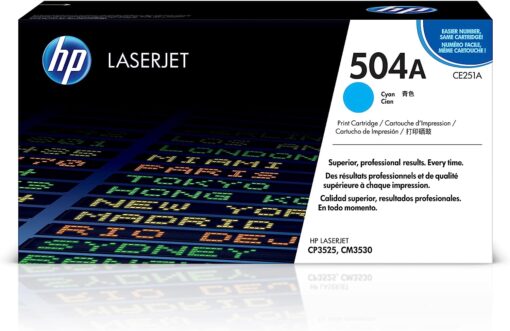 HP 504A Cyan LaserJet Toner Cartridge