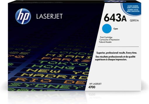 HP 643A Cyan Laser Jet Toner Cartridge