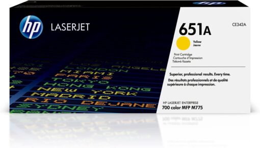 HP 651A Yellow LaserJet Toner Cartridge