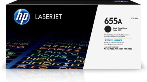 HP 655A Black LaserJet Toner Cartridge