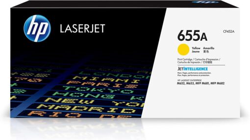 HP 655A Yellow LaserJet Toner Cartridge