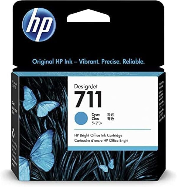 HP 711 Cyan 29-ml Genuine Ink Cartridge (CZ130A)