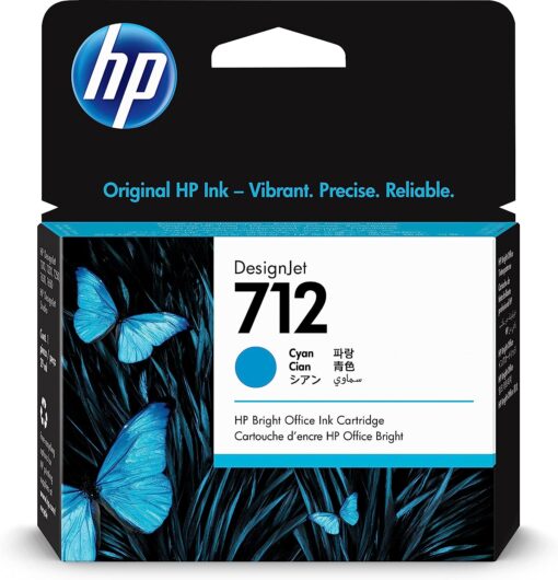 HP 712 29ml Cyan DesignJet Original Ink Cartridge