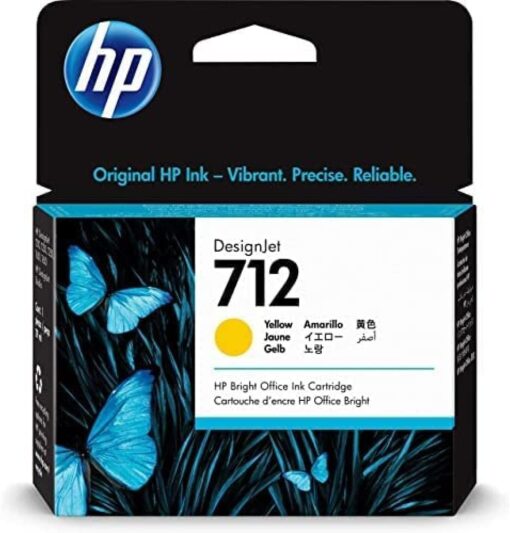 HP 712 29ml Yellow DesignJet Ink Cartridge