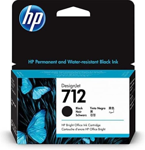 HP 712 38ml Black DesignJet Ink Cartridge