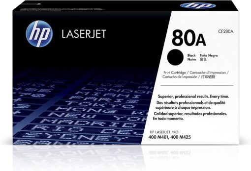 HP 80A Black LaserJet Toner Cartridge