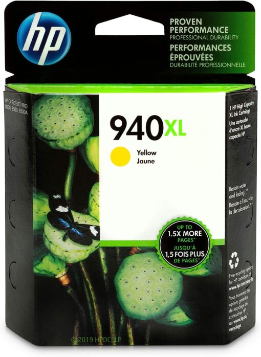 HP 940XL Ink Cartridge Yellow C4909AN