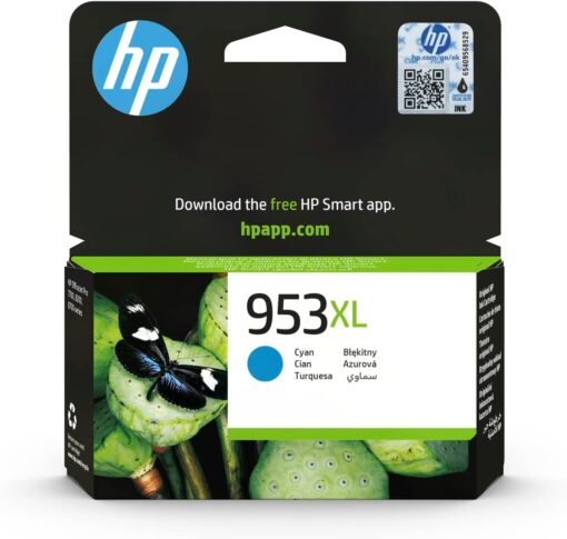 HP F6U16AE 953XL High Yield Original Ink Cartridge Cyan