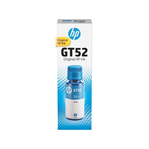 Original HP GT52 Cyan Ink Bottle (M0H54AE)