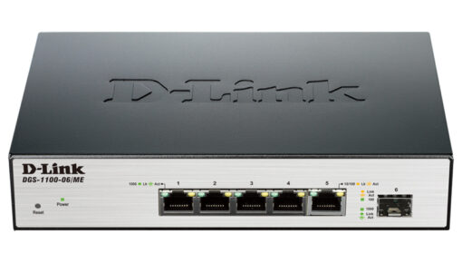 D-Link DGS-1100-06/ME/E 1000Base-T Easy Smart gigabit Switch