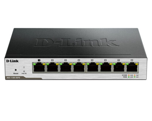 D-Link DGS-1100-08PD/E 8- port 10/100/1000Mbps ports Switch