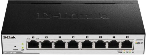 D-Link DGS-1100-08PV2 10/100/1000Mbps Easy Smart switch