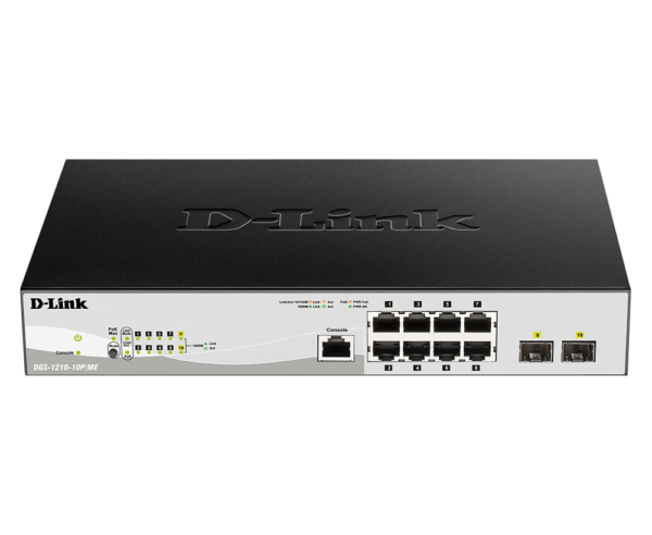 D-Link DGS-1210-10P/ME/B1A 8-ports Ethernet Managed Switch