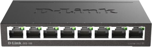 D-Link DGS-F108/B 8-port Unmanaged Desktop Gigabit Switch