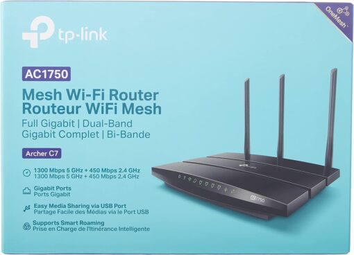 TP-Link Archer C7 AC1750 Wireless Dual Band Gigabit Router