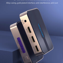 VENTION ACBG0 1 in 2 Out HDMI Splitter (Gold color)