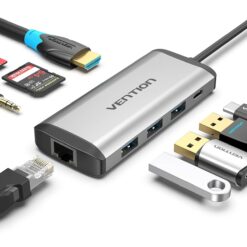 Vention USB-C 9 in 1 DOCKING STATION-VEN-THAHB