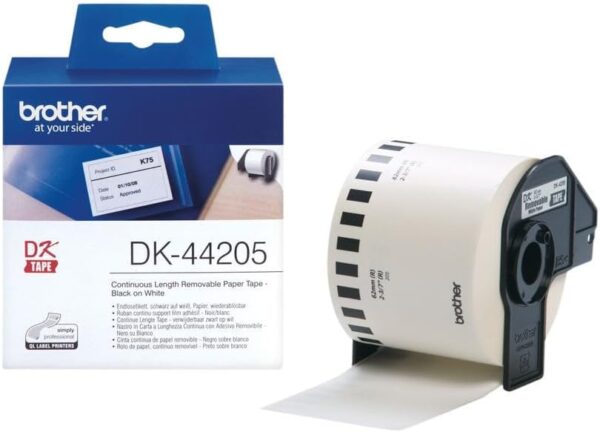 Brother DK-44205 Label Roll Removable Continuous Length Paper