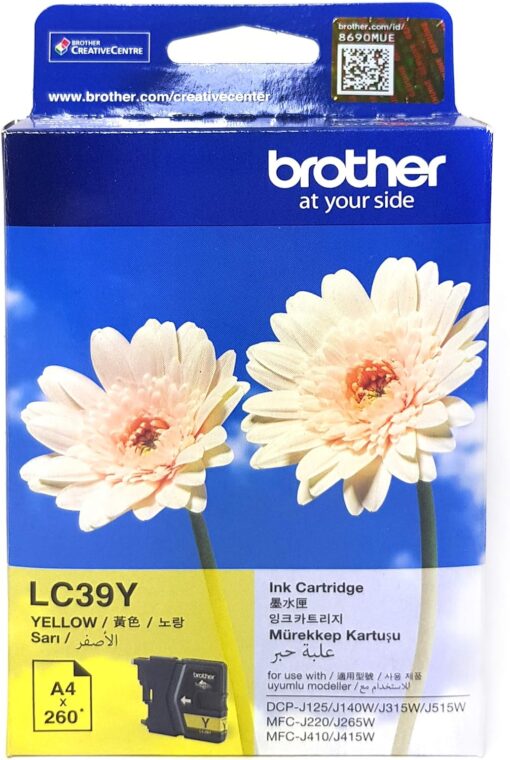 Brother Genuine LC39Y Ink Cartridge