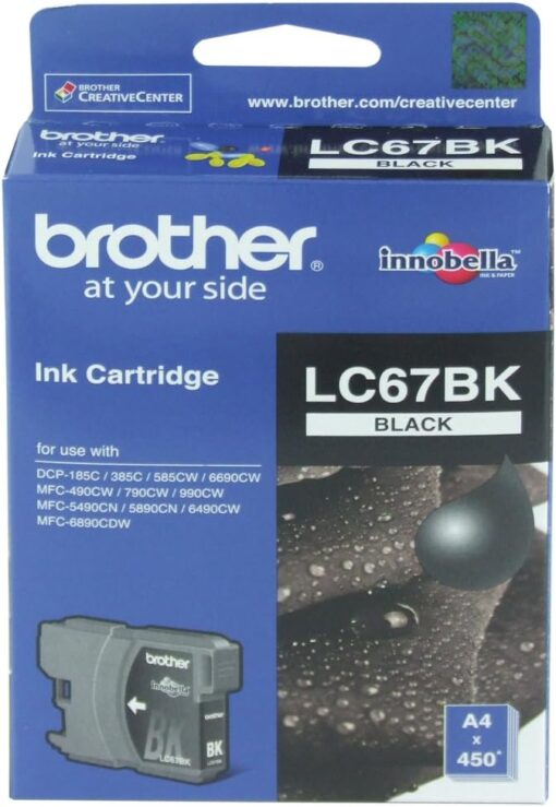 Brother Genuine LC67BK Ink Cartridge