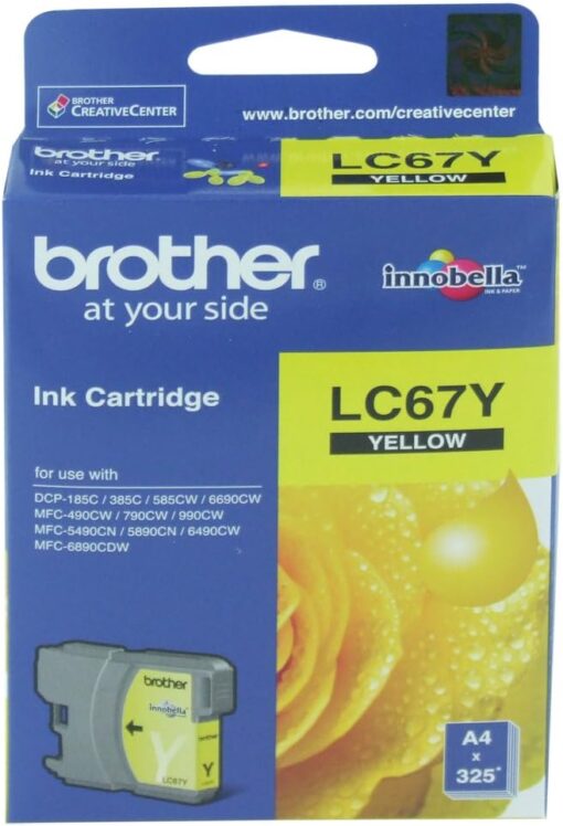 Brother Genuine LC67Y Ink Cartridge
