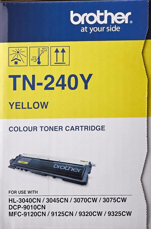 Brother TN-240Y Genuine Yellow Toner Cartridge