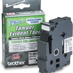 Genuine Brother TZe-SE4 Labelling Tape Cassette Black on White