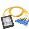 1 x 8 PLC Fiber Splitter Singlemode 1.5M SC/APC