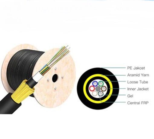 Fiber FTTX ADSS 48F Cable Per KM - 100 Meters Span