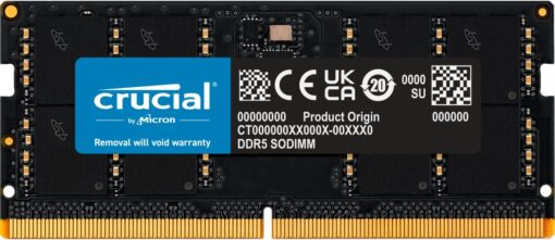 Crucial RAM 32GB DDR5 4800MHz CL40 Laptop Memory CT32G48C40S5