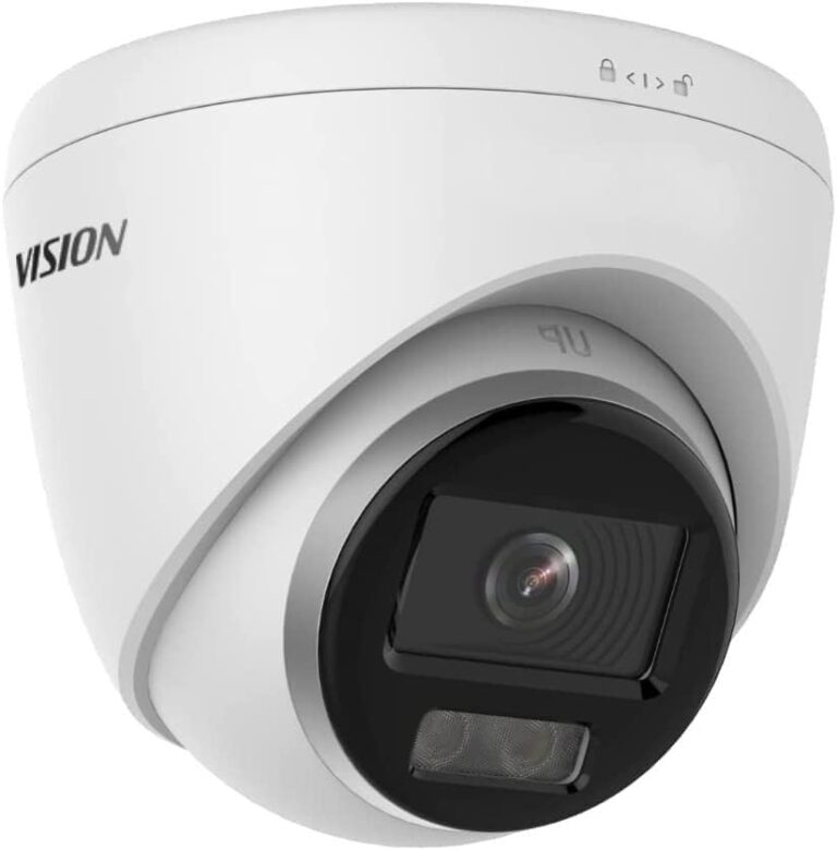 Hikvision DS-2CD1347G2-LUF 4MP POE Turret Camera - Full Color, 2.8mm Lens, Built-in Mic (ColorVu)