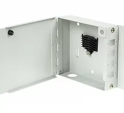 Fiber optic splicing metal box