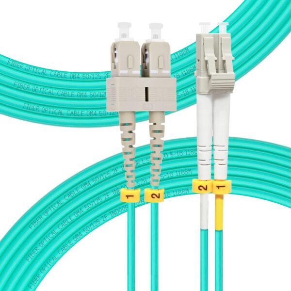 SC-LC 10M om 4 Fiber Optic patch cords duplex