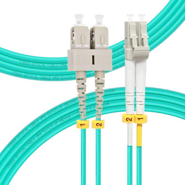 SC-LC 5M om 4 Fiber Optic patch cords duplex