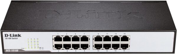 D-Link DES-1016D/B 16-Port Fast Ethernet Unmanaged Switch