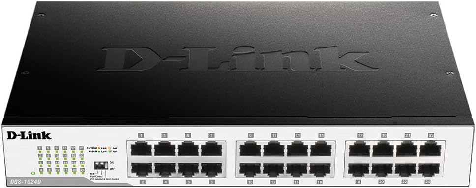 D-Link DES-1024D Switch 24 ports Ethernet 10/100mbps - Idéal Partage de Connexion et Mise en Réseau Small/Home Office - Switch réseau - Achat & prix