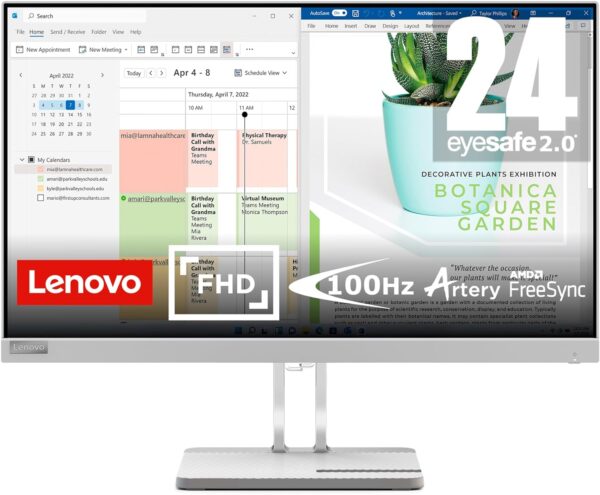 LENOVO L24E-40 23.8" Full HD 100Hz Monitor (67AAKAC3UK)