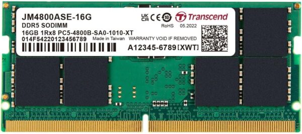 Transcend Laptop RAM DDR5 16GB 4800