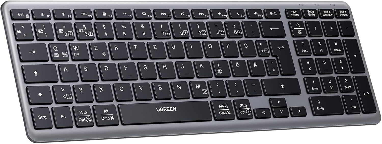 UGREEN Ultra Slim Wireless and Bluetooth Keyboard – KU005