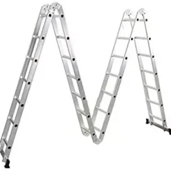 Multi purpose 4x7 foldable aluminium ladder