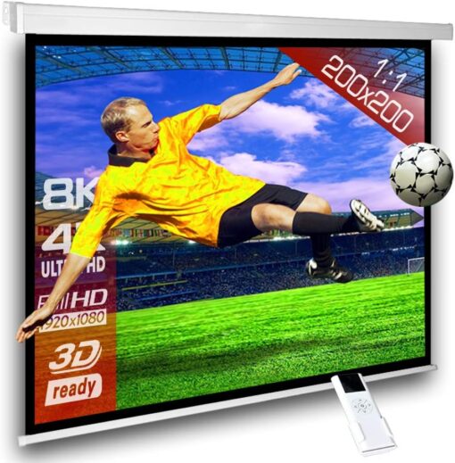 ELECTRIC PROJECTOR SCREEN 200 x 200 CMS (78 by 78inch)