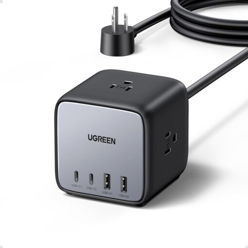 UGREEN Cube Power Strip (3 AC outlets+65W 2A2C)-CD268