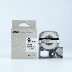 Compatible EPSON9mm LC-3WBN Label Tape Black on White 9mm 8m