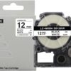 Compatible Epson Black on White Label Tape LC-4WBN 12mm 8m