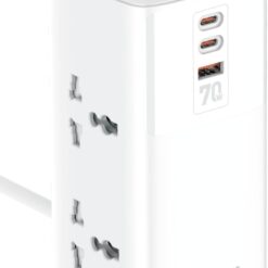 Light Wave LW-EXT-43U-3P 4-Way Socket Power Extension Tower