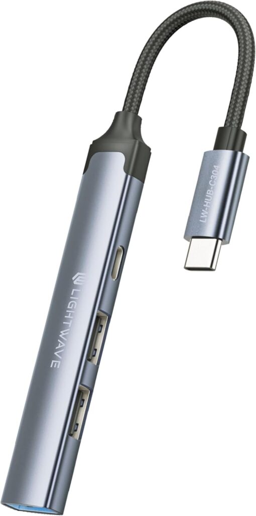 Light Wave LW-HUB-C304 4-in-1 USB-C Hub Adapter