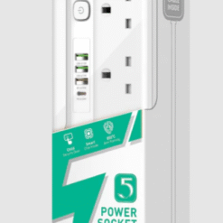 LightWave EXT 54U Power Extension 5 Ports with 4 USB Ports 2M