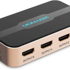 Vention 1 In 4 Out HDMI Splitter ACCG0 Black